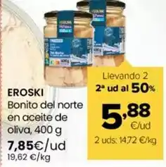 Autoservicios Familia Eroski - bonito del norte en aceite de oliva oferta