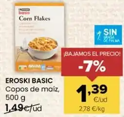Autoservicios Familia Eroski basic - copos de maiz oferta