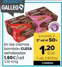 Autoservicios Familia Clesa - en las cremas bombon senalizados oferta