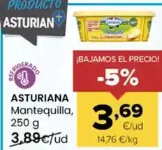 Autoservicios Familia Asturiana - mantequilla oferta