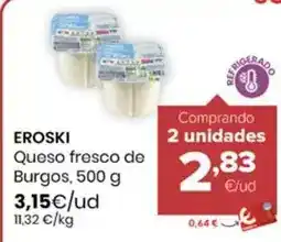 Autoservicios Familia Eroski - queso fresco de burgos oferta