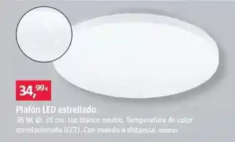 Plafón led estrellado