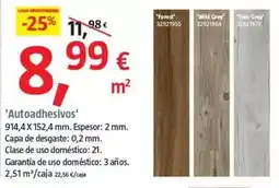 Bauhaus Suelos vinilicos autoadhesivos oferta