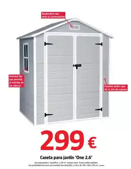 Bauhaus Caseta para jardín 'one 2.6' oferta