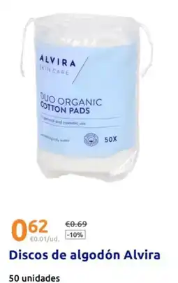 Action Alvira clean beauty - discos de algodón oferta
