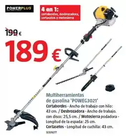 Bauhaus Power plus - multiherramientas de gasolina poweg3021 oferta