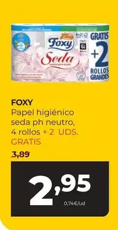 Foxy - papel higienico seda ph neutro