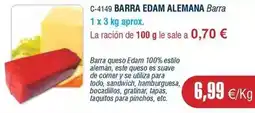 Abordo Edam - barra alemana oferta