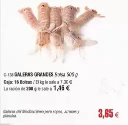 Abordo Galeras grandes oferta