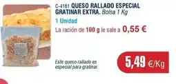 Abordo Queso rallado especial gratinar extra oferta
