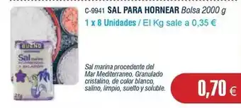 Abordo Marina - sal para hornear oferta