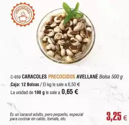 Abordo Caracol - es precocidos avellane oferta