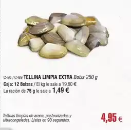 Abordo Tellina limpia extra oferta
