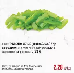 Abordo Pimiento verde oferta