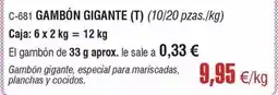 Abordo Gambón gigante oferta