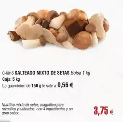 Abordo Salteado mixto de setas oferta
