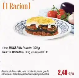 Abordo Mussaka estuche oferta