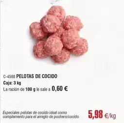 Abordo Ideal - pelotas de cocido oferta