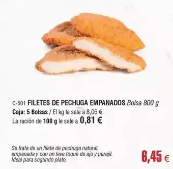 Abordo Ideal - filetes de pechuga empanados oferta