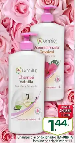 Supermercados Dani Ifa unnia - champu o acondicionador oferta