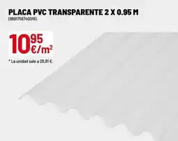 Brico Depôt Pvc - placa pvc transparente 2 x 0.95 m oferta