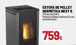 Brico Depôt Estufa de pellet hermetica next 9 oferta
