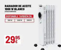 Brico Depôt Blanco - radiador de aceite 1000 w oferta