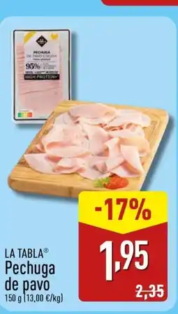ALDI LA TABLA Pechuga de pavo oferta