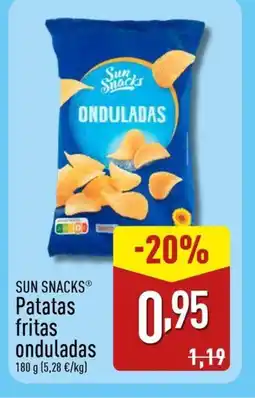 ALDI SUN SNACKS Patatas fritas onduladas oferta
