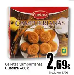 Unide Supermercados CUÉTARA Galletas Campurrianas oferta
