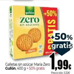 Unide Supermercados GULLÓN Galletas sin azúcar María Zero oferta