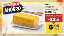 Autoservicios Familia BON Queso en barra Gouda oferta