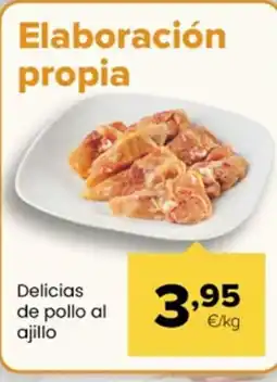Autoservicios Familia Delicias de pollo al ajillo oferta