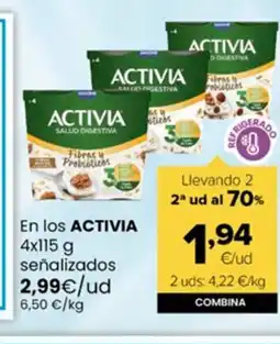 Autoservicios Familia ACTIVIA En los señalizados oferta