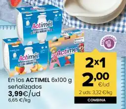 Autoservicios Familia ACTIMEL En los señalizados oferta