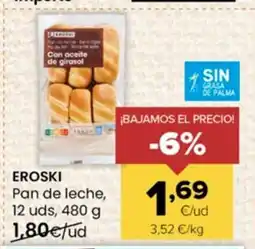 Autoservicios Familia EROSKI Pan de leche oferta