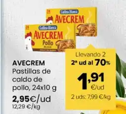 Autoservicios Familia AVECREM Pastillas de caldo de pollo oferta