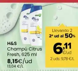 Autoservicios Familia H&S Champú Citrus Frsh oferta