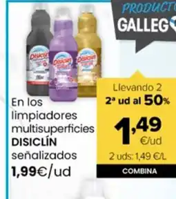Autoservicios Familia DISICLÍN En los limpiadores multisuperficies oferta