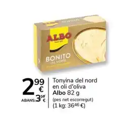 Supermercados Charter ALBO Tonyina del nord en oli d'oliva oferta