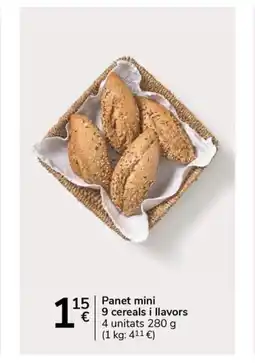 Supermercados Charter Panet mini 9 cereals i llavors oferta