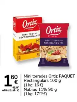 Supermercados Charter ORTIZ Mini torrades oferta