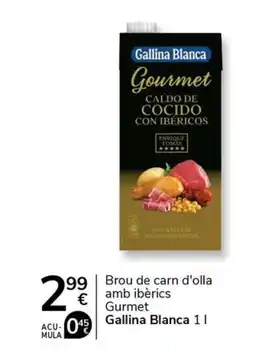 Supermercados Charter GALLIANA BLANCA Brou de carn d'olla amb ibèrics Gurmet oferta