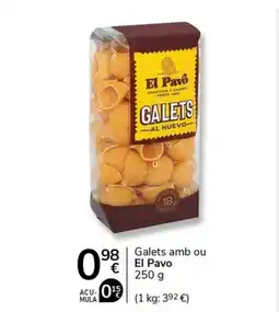 Supermercados Charter EL PAVO Galets amb ou oferta