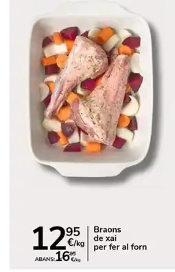 Supermercados Charter Braons de xai per fer al forn oferta