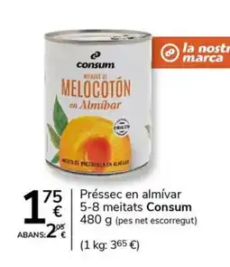 Supermercados Charter CONSUM Préssec en almívar oferta