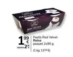 Supermercados Charter REINA Pastís Red Velvet oferta