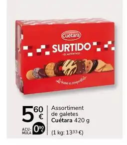Supermercados Charter CUETARA Assortiment de galetes oferta