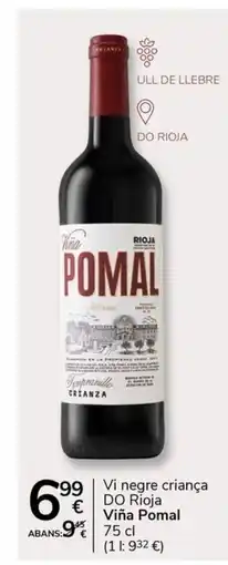 Supermercados Charter VIÑA POMAL Vi negre criança DO Rioja oferta