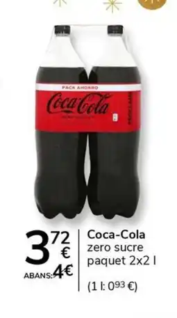 Supermercados Charter COCA-COLA zero sucre oferta